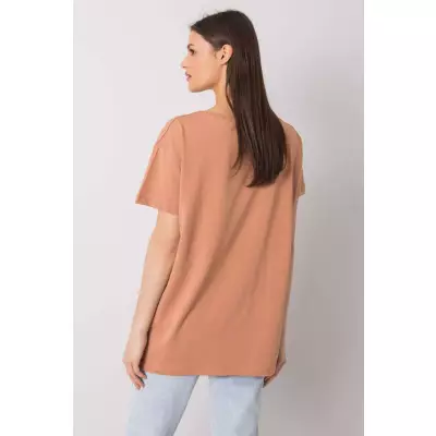 T-shirt Damski Model FA-TS-6892.88 Camel - Fancy