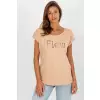 T-shirt Damski Model FA-TS-8515.46 Camel - Fancy