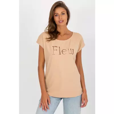 T-shirt Damski Model FA-TS-8515.46 Camel - Fancy