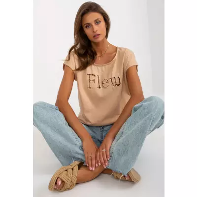 T-shirt Damski Model FA-TS-8515.46 Camel - Fancy