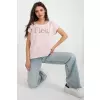 T-shirt Damski Model FA-TS-8515.46 Light Pink - Fancy