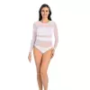 Body Model Stripy 2405 White - Teyli