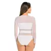 Body Model Stripy 2405 White - Teyli