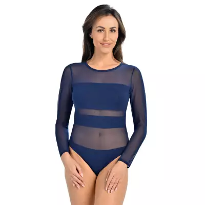 Body Model Stripy 2405 Blue - Teyli