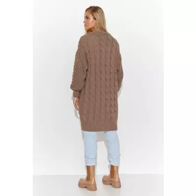 Sweter Kardigan Model S134 Cappuccino - Makadamia