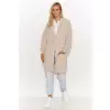 Sweter Kardigan Model S134 Beige Melange - Makadamia