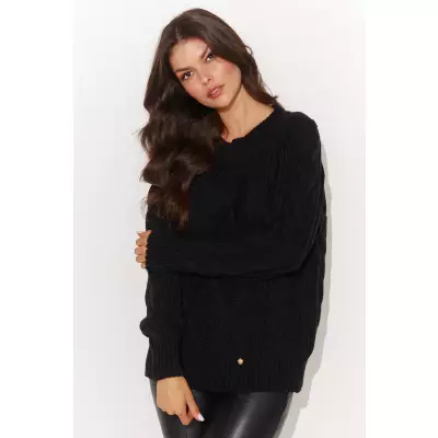 Sweter Damski Model NU_S93 Black - Numinou