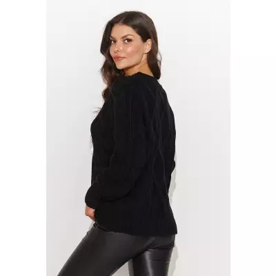 Sweter Damski Model NU_S93 Black - Numinou