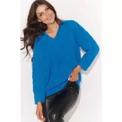 Sweter Damski Model NU_S97 Blue - Numinou