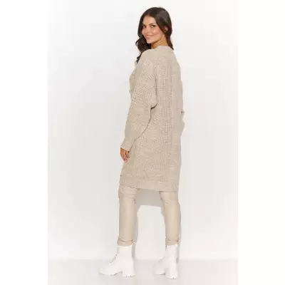 Sweter Damski Model NU_S92 Beige Melange - Numinou