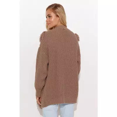 Sweter Kardigan Model S142 Cappuccino - Makadamia