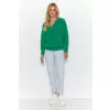 Sweter Damski Model S140 Green - Makadamia