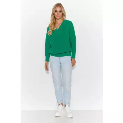 Sweter Damski Model S140 Green - Makadamia