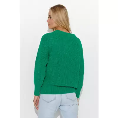 Sweter Damski Model S140 Green - Makadamia