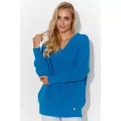 Sweter Damski Model S140 Blue - Makadamia