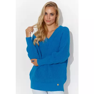 Sweter Damski Model S140 Blue - Makadamia