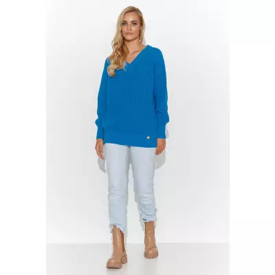 Sweter Damski Model S140 Blue - Makadamia