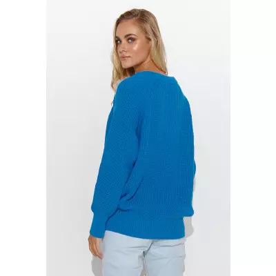 Sweter Damski Model S140 Blue - Makadamia