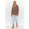 Sweter Damski Model S140 Cappuccino - Makadamia