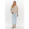 Sweter Damski Model S140 Beige Melange - Makadamia