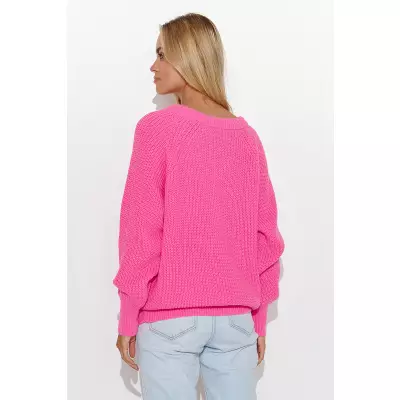 Sweter Damski Model S140 Baby Pink - Makadamia