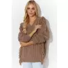 Sweter Damski Model S135 Cappuccino - Makadamia