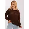 Sweter Damski Model BA-SW-9007.85P Dark Brown - Badu