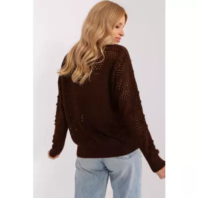 Sweter Damski Model BA-SW-9007.85P Dark Brown - Badu