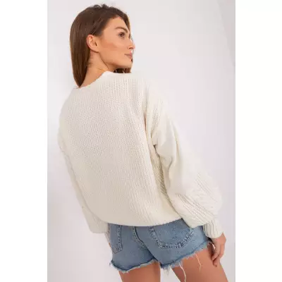 Sweter Damski Model BA-SW-8014.17P Ecru - Badu