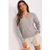 Sweter Damski Model BA-SW-8005.00P Grey - Badu