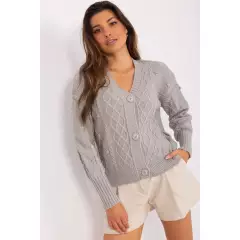 Sweter Damski Model BA-SW-8005.00P Grey - Badu