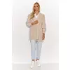 Sweter Kardigan Model S142 Beige Melange - Makadamia