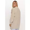 Sweter Kardigan Model S142 Beige Melange - Makadamia