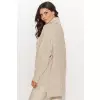 Golf Damski Model NU_S96 Beige Melange - Numinou