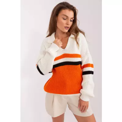 Sweter Damski Model BA-SW-8054.91P Orange - Badu