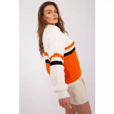 Sweter Damski Model BA-SW-8054.91P Orange - Badu