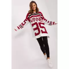 Sweter Damski Model BA-SW-2206.48P Bordo - Badu