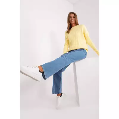 Sweter Damski Model AT-SW-2338.14P Light Yellow - AT