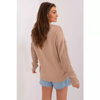 Sweter Damski Model AT-SW-2338.14P Beige - AT