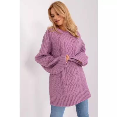 Sweter Damski Model AT-SW-2367-2.64P Violet - AT