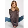 Bluza Damska Model RV-BL-8441.07P Dark Grey - Relevance