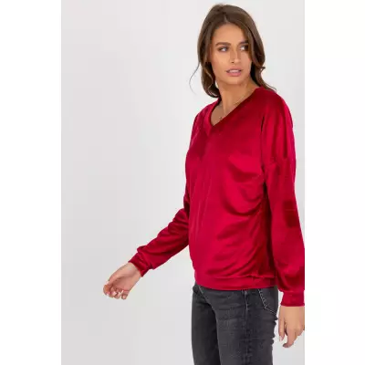 Bluza Damska Model RV-BL-8441.07P Bordo - Relevance