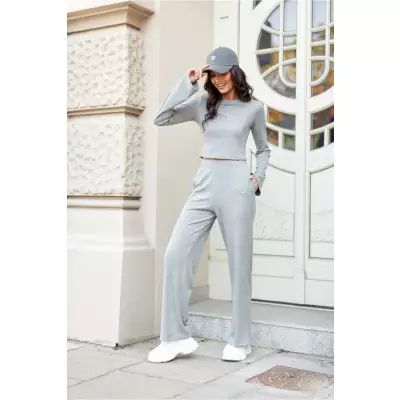 Spodnie Damskie Model Hanne SZA SPD0029 Grey - Roco Fashion