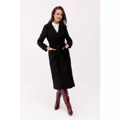 Płaszcz Damski Model Sovan CZA PLA0035 Black - Roco Fashion