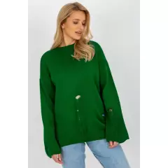 Sweter Damski Model BA-SW-8043.08X Dark Green - Badu