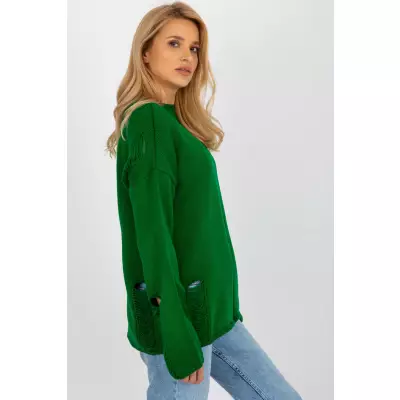 Sweter Damski Model BA-SW-8043.08X Dark Green - Badu