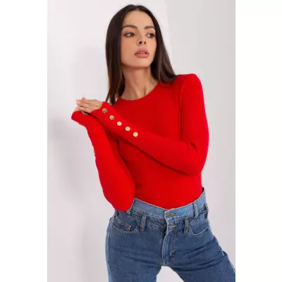 Sweter Damski Model PM-SW-PM685.39P Red - Factory Price