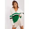 Sweter Damski Model BA-SW-8054.91P Ecru/Green - Badu