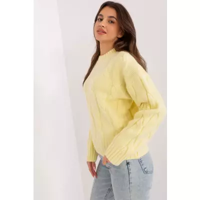 Sweter Damski Model AT-SW-0146.10P Light Yellow - AT