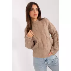 Sweter Damski Model AT-SW-0146.10P Dark Beige - AT